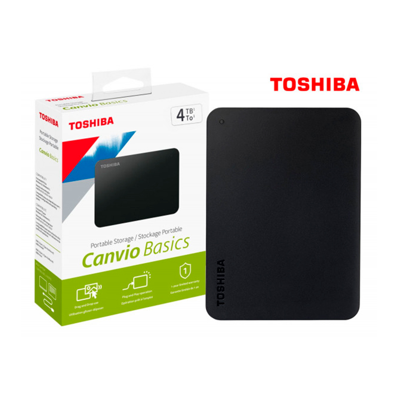 DISCO DURO 4TB EXTERNO TOSHIBA CANVIO BASICS 2.5" USB 3.0
