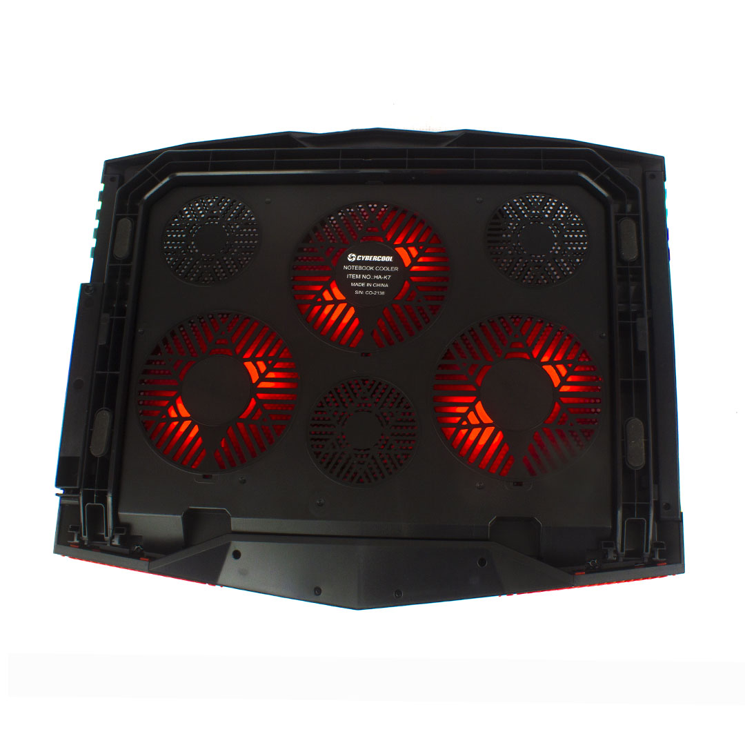 COOLER PAD FOR NOTEBOOK HA-K7 RGB CYBERCOOL W/DISPL
