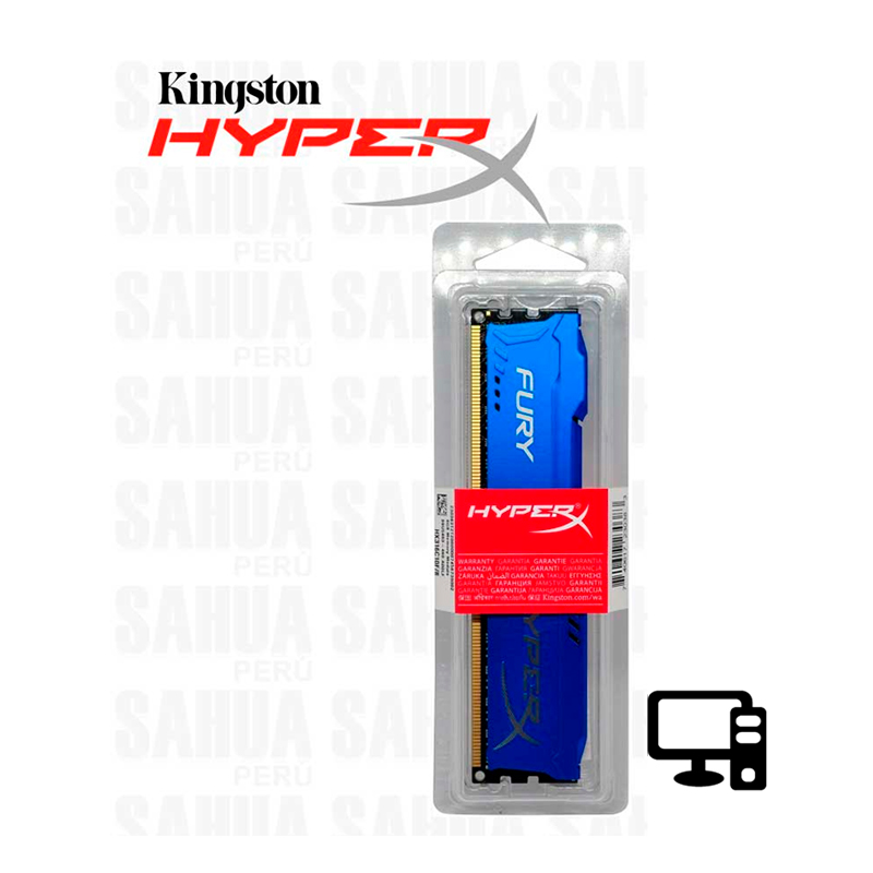 MEMORIA KINGSTON HYPER FURY BLUE 8GB DDR31600 MHz