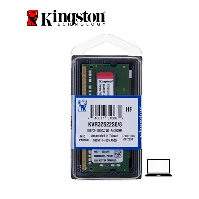 MEMORIA KINGSTON 8GB SODIMM 3200 MHZ