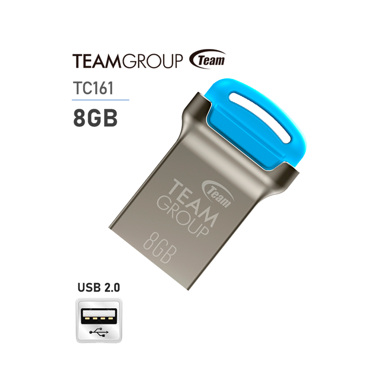 MEMORIA USB 8GB TEAMGROUP C161 COLOR AZUL